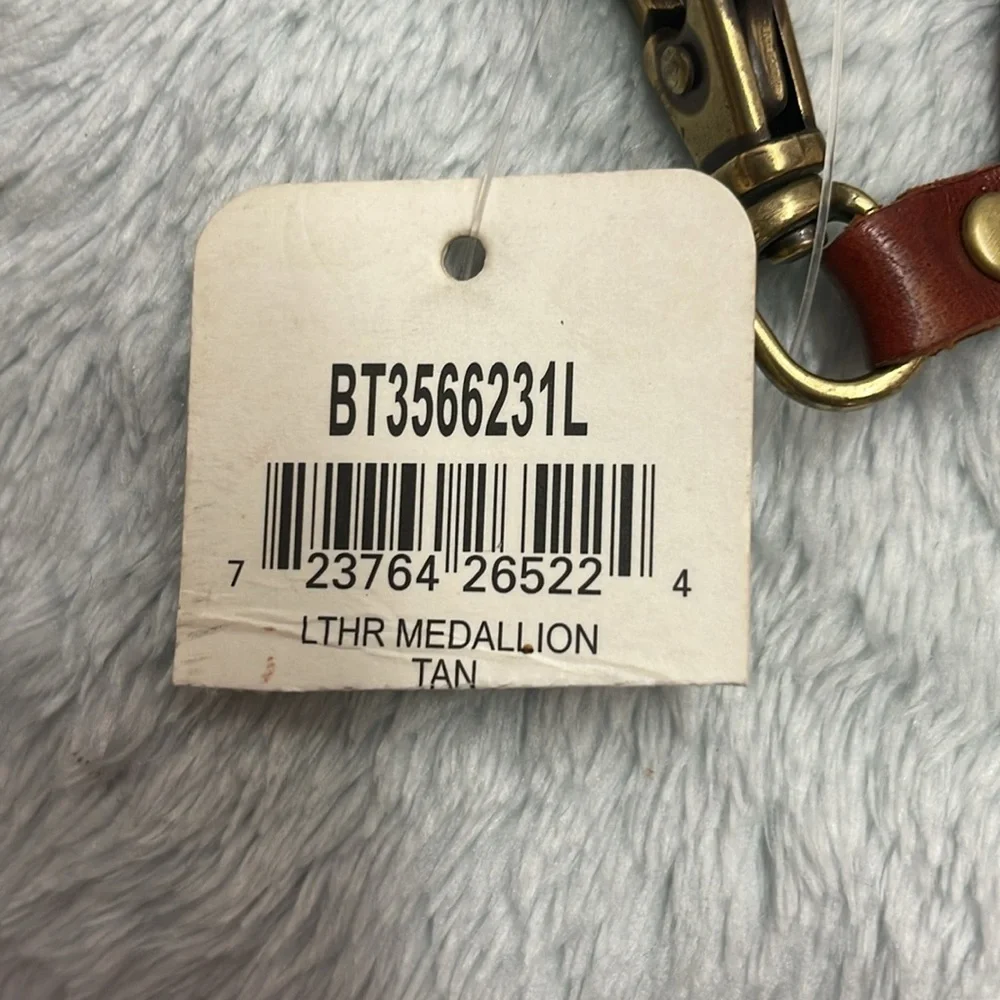 NWT Fossil Leather Medallion Belt - Picture 4 of 8